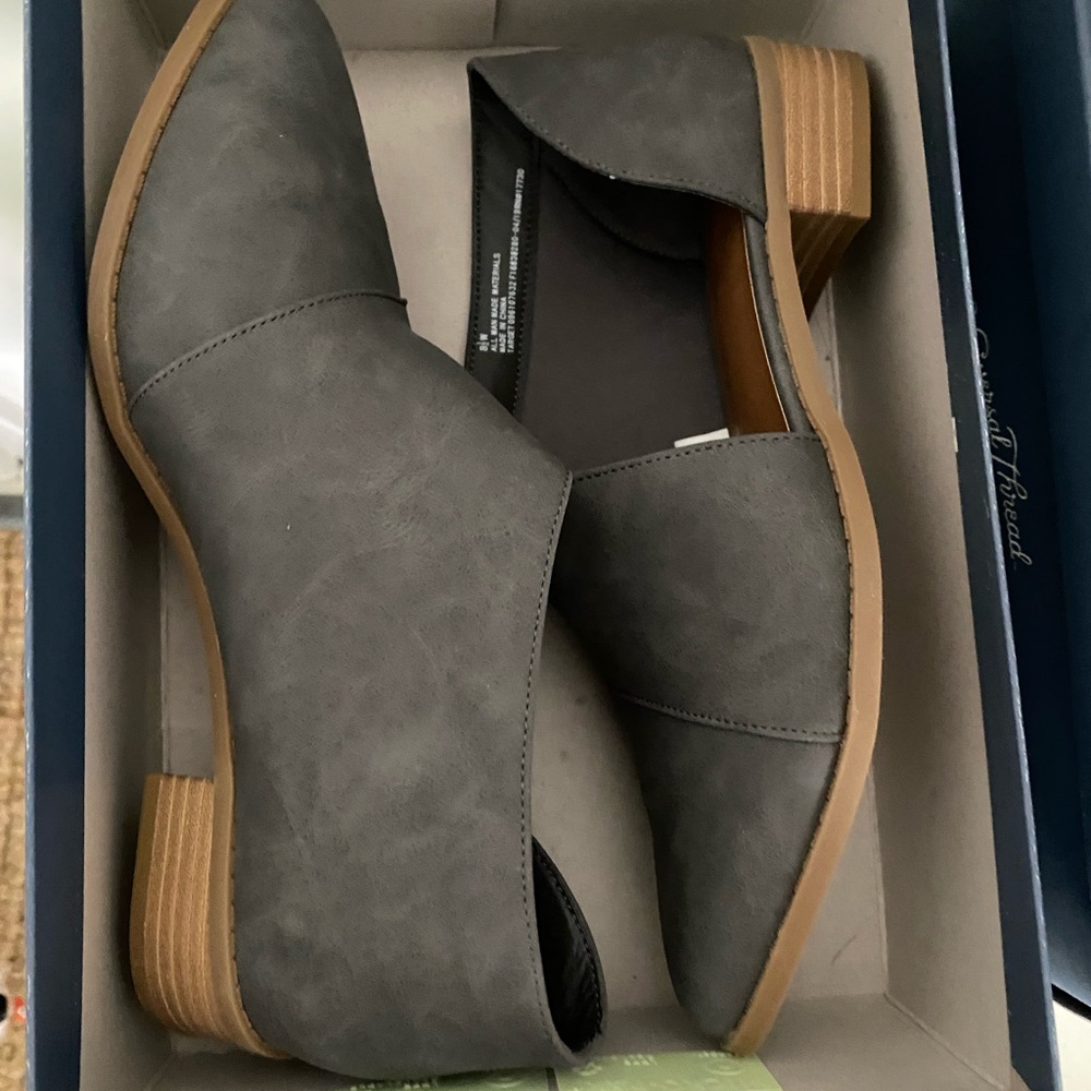 Gray Ankle Boots